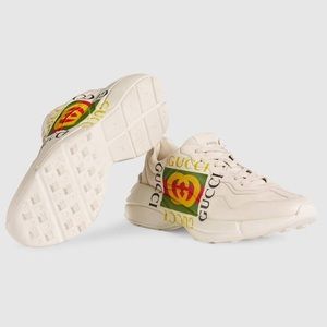 Men’s Rhython Gucci Logo Leather Sneaker